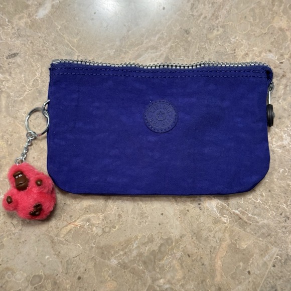 Kipling Handbags - Kipling Creativity L Accessory Pouch Polyamide Purple Hot Pink Cosmetic Bag